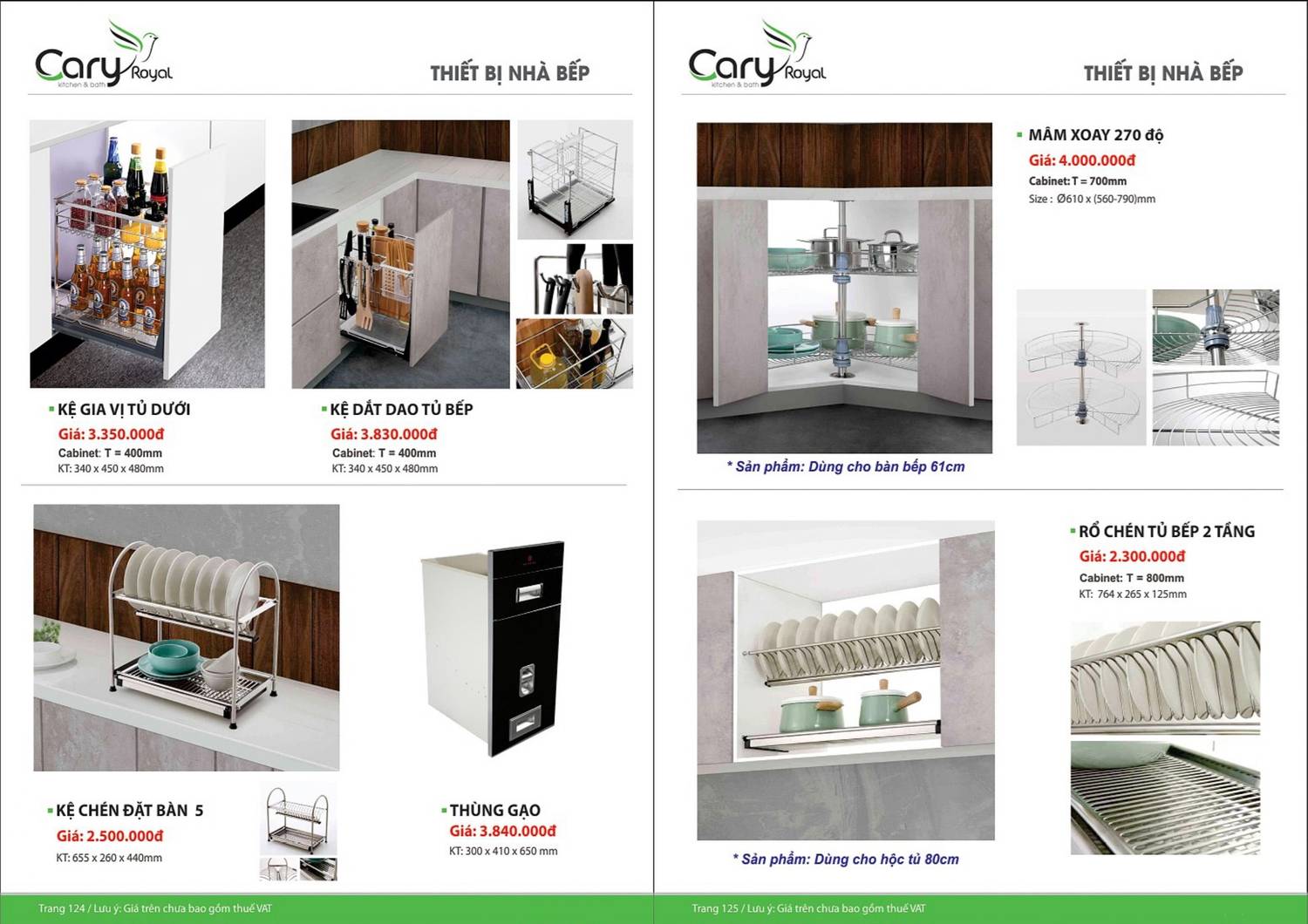 Thiết bị vệ sinh CARY ROYAL Catalogue và Bảng giá mới nhất 2024 - 2025 /Page 63
